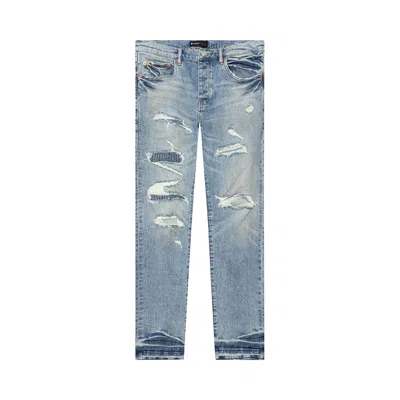 Pre-owned Purple Brand Low Rise Skinny Jeans 'light Indigo' In Blue