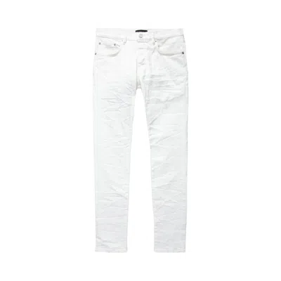 Pre-owned Purple Brand Low Rise Skinny Jeans 'white Film/monogram'