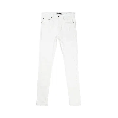 Pre-owned Purple Brand Low Rise Slim Jeans 'white'