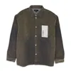 Purple Brand Ls Flocked Shirt Jacket Green Denim Jackets In Green