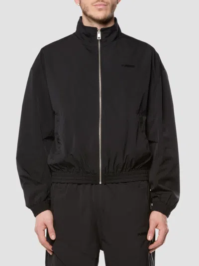 Purple Brand Logo-embroidered Zip-up Jacket In White