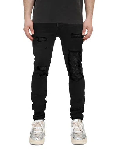 Purple Brand Skinny Repair Jeans In Black