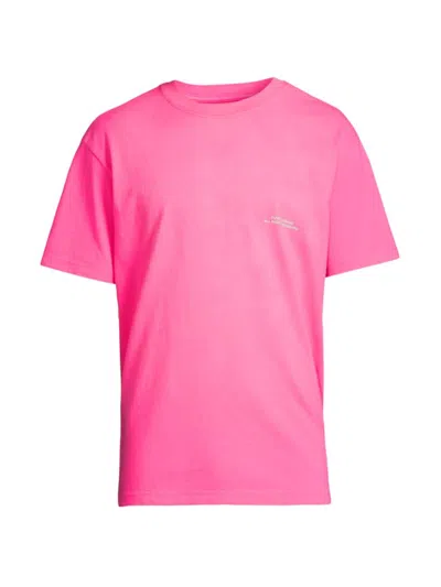 Purple Brand Men's Logo Cotton T-shirt In Pink