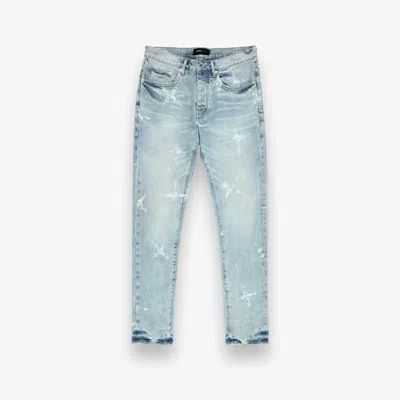 Purple Brand Men's Monogram Skinny Jeans In Light Indigo