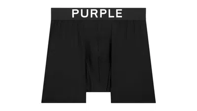 Pre-owned Purple Brand Men's  3 Pack Boxer Briefs In Black