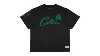 Pre-owned Purple Brand Men's  Boston Celtics Mesh Tee Shirt In Black