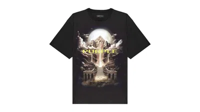 Pre-owned Purple Brand Men's  Clean Jersey Short Sleeve Tee Shirt In Black