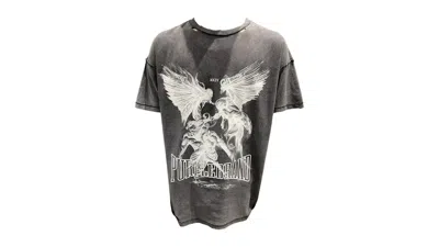 Pre-owned Purple Brand Men's  Graphic Iii Textured Inside Out Tee Shirt In Black