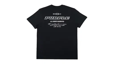 Pre-owned Purple Brand Men's  Hwt Jersey Short Sleeve Tee Shirt In Black