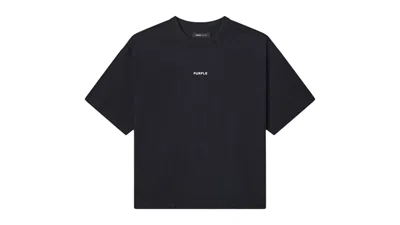 Pre-owned Purple Brand Men's  Jersey Oversized Top In Black