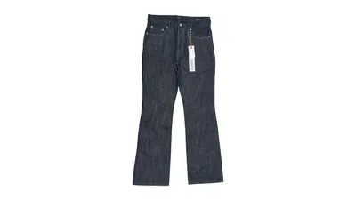 Pre-owned Purple Brand Men's  P026flrw425 Bootcut Raw Jeans In Dark Indigo
