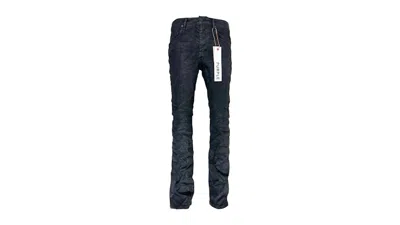 Pre-owned Purple Brand Men's  Resin Flare Jean In Black