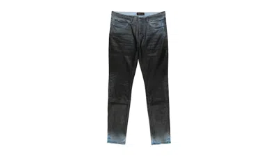Pre-owned Purple Brand Men's  Skinny Coated Jeans In Black