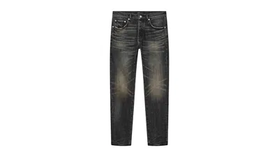 Pre-owned Purple Brand Men's  Skinny Tinted Jean In Black
