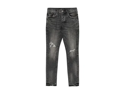 Pre-owned Purple Brand Men's  Skinny Week Old Wash Jean In Black