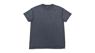 Pre-owned Purple Brand Men's  Textured Inside Out Basic Tee Shirt In Black