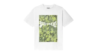 Pre-owned Purple Brand Men's  Textured Jersey Short Sleeve Tee Shirt Tee Shirt In White