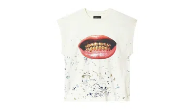 Pre-owned Purple Brand Men's  Textured Jersey Top T-shirt In White