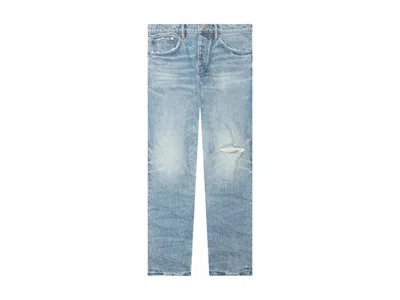 Pre-owned Purple Brand Men's  Vintage Knee Blowout Jeans In Mid Indigo