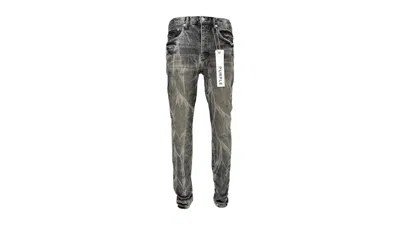 Pre-owned Purple Brand Men's  Washed Black Tie Acid Jean In Grey