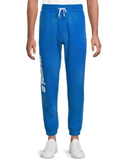 Purple Brand Men's Terry Logo Sweatpants In Blue