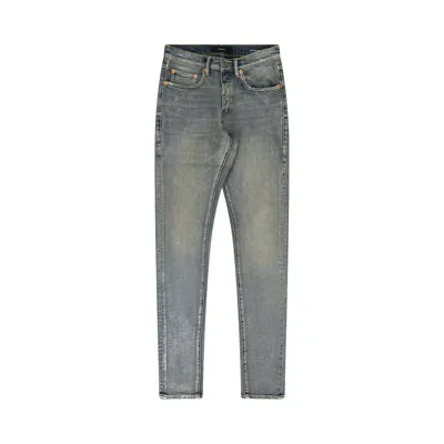 Pre-owned Purple Brand Metallic Silver P001 Jeans 'indigo' | Blue | Men's Size 28