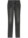 Purple Brand Mid-rise Skinny-cut Jeans In Grey