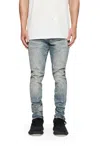 Purple Brand Mid Rise Slim Jean In Vintage Spotted Indigo In Multi