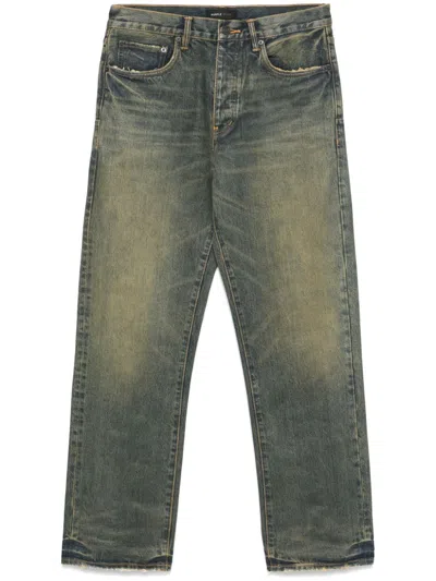 PURPLE BRAND MID-RISE STRAIGHT JEANS