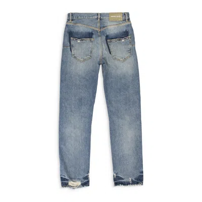 Purple Brand Mid Shadow Repair Indigo Skinny Jeans In Blue