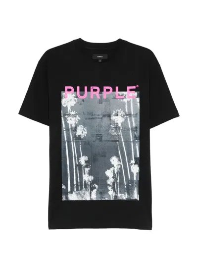 Purple Brand Heavyweight Jersey Short Sleeve Tee In Black