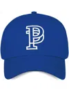 Purple Brand Monogram-embroidered Cotton-twill Cap In Blue