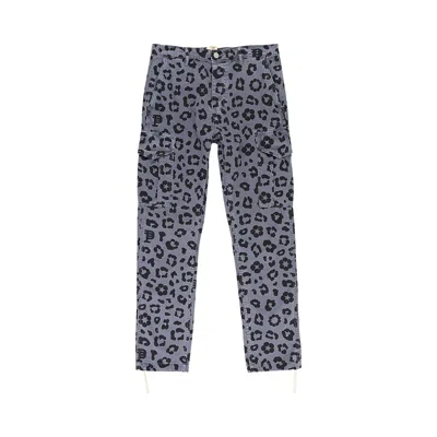 Pre-owned Purple Brand Monogram Leopard Print Cargo Pants 'black' | Men's Size Xl