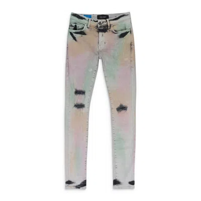 Purple Brand Muted Acid Camo Skinny Jeans In Multi