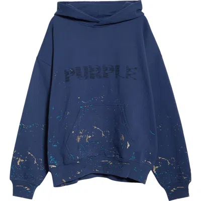 Purple Brand Mwt Graphic Hoodie In Blue