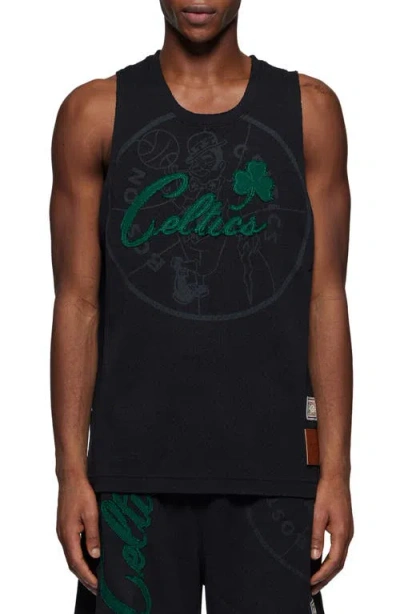 Purple Brand Nba Celtics Appliqué Mesh Graphic Jersey In Black