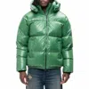 Purple Brand Nylon Down Puffer Jacket In Formal Garden In Multi