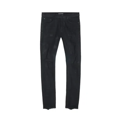 Pre-owned Purple Brand Oil Spill Low Rise Skinny Jean 'black' | Men's Size 33
