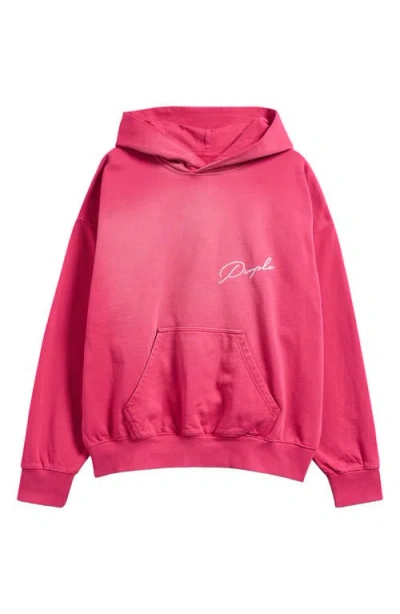 Purple Brand Hooded Sweater In Pink