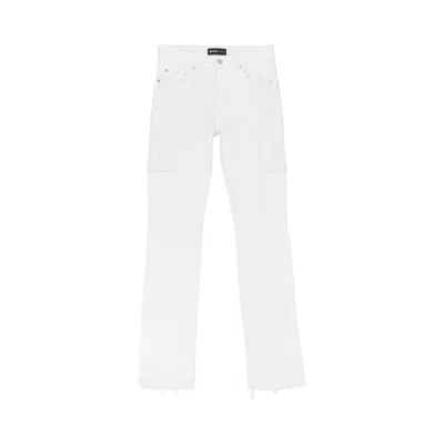Pre-owned Purple Brand Optic Cargo Skinny Jeans 'white' | Men's Size 32
