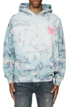 Purple Brand Midweight Fleece Faded Camo Hoodie In All Over Print In Aop