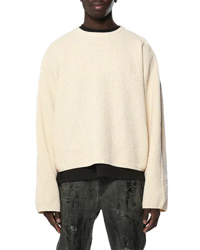 Purple Brand Oversized Chenille Cotton Sweater In Neutral