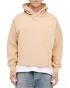 Purple Brand Oversize Heavyweight Fleece Graphic Hoodie In Ecru