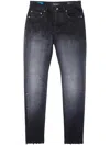 Purple Brand P001 Gradient Skinny Jeans In Black