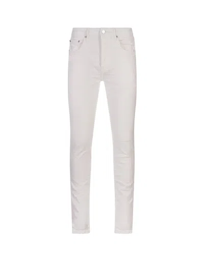 Purple Brand P001 Jacquard Monogram Jeans In White