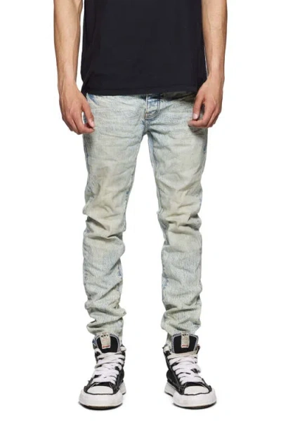 Purple Brand P001 Sunshine Coated Skinny Jeans In Light Indigo