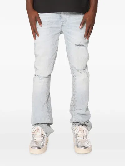 Purple Brand P004 Flared Jeans In White