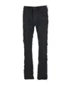 Purple Brand Black Jeans With Flare Leg And Logo Patch On The Rear In Denim Man