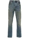 Purple Brand P001 Low-rise Slim-leg Jeans In Blue