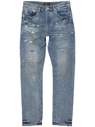 Purple Brand P005 Vintage Laser Straight Jeans In Blue